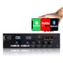 Imagem de Combo Receiver Amplificador Rc7000 Bt Som + 4 Caixas 520w