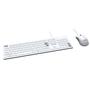 Imagem de Combo soft teclado + mouse usb 2m branco - pcosf2w - abnt2