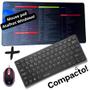 Imagem de Combo Teclado compacto + Mouse +Mouse pad Grande p/ Notebook essencial