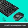 Imagem de Combo Teclado e Mouse sem fio Logitech MK270 USB ABNT2 Preto 920-004433