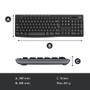 Imagem de Combo Teclado e Mouse sem fio Logitech MK270 USB ABNT2 Preto 920-004433