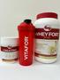 Imagem de Combo Whey Protein 3W Fort Pote de 900g Sabor Banana e Creatina (Creatine)de 300g - Vitafor