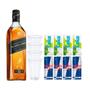 Imagem de Combo Whisky Black Label 1L + 4 Red Bull + 4 Água De Coco