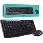 Imagem de Combo wireless teclado e mouse mk270 preto 920-004433 logitech