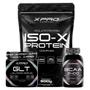 Imagem de Combo Xpro Nutrition: Whey Isolado Iso-x 900g + Glutamina 150g + Bcaa 60 cáps