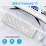 Imagem de Combos de teclado e mouse KOORUI Wired USB Full Size