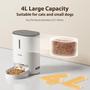 Imagem de Comedouro automático para gatos DUDUPET 4L com 6 refeições 120 porções