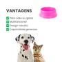 Imagem de Comedouro Bebedouro 2700 ml Cães e Gatos Rosa