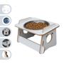 Comedouro Bebedouro Cachorro Elevado Pet Tigela Ração Inox Saudável Branco - Maderacco Imagem de Comedouro Bebedouro Cachorro Elevado Pet Tigela Ração Inox Saudável Branco