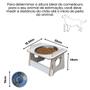 Comedouro Bebedouro Cachorro Elevado Pet Tigela Ração Inox Saudável Branco - Maderacco Imagem de Comedouro Bebedouro Cachorro Elevado Pet Tigela Ração Inox Saudável Branco