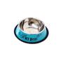 Imagem de Comedouro Bebedouro Inox 13cm Para Pet Cachorro Gato Cores