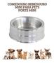 Imagem de Comedouro Bebedouro Mini Pet Alumínio Pesado 350Ml Jjb