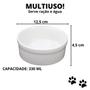 Imagem de Comedouro + Bebedouro Pet 330 Ml Porcelana Anti-derrapante Gato Cachorro Ração Água