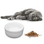 Imagem de Comedouro + Bebedouro Pet 330 Ml Porcelana Anti-derrapante Gato Cachorro Ração Água