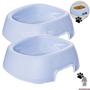 Imagem de Comedouro Bebedouro Pet 330ml 2 Potes Ração Cachorro Gato