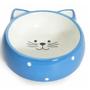 Imagem de Comedouro De Porcelana Cat Face Azul 200ml