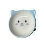 Imagem de Comedouro de Porcelana Gato Filhote Azul 250ml  The Pets Brasil