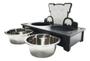 Comedouro Duplo Desenho Cachorro Mdf Pote Inox 480ml 6cm - IDEAL LASER Imagem de Comedouro Duplo Desenho Cachorro Mdf Pote Inox 480ml 6cm