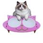 Imagem de Comedouro e Bebedouro Elevado para Gatos  2 Potes de 400ml, Antivazamento, Ergonômico, Fácil Higiene e Moderno