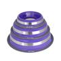 Imagem de Comedouro E Bebedouro Inox Prestige Com Anel Silicone 850ml - Roxo