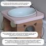 Imagem de Comedouro Elevado Pet Gato MDF Colors - Porcelana - Rose