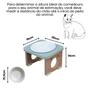 Imagem de Comedouro Elevado Pet Gato MDF Colors - Porcelana - Verde