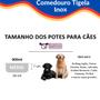 Imagem de Comedouro Para Cachorro Cães E Gatos Coelho Bebedouro Tigela Inox Ração Água