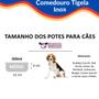 Imagem de Comedouro Para Cachorro Cães E Gatos Coelho Bebedouro Tigela Inox Ração Água