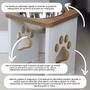 Imagem de Comedouro Para Cachorro Grande Elevado Pet MDF 25 cm - Inox
