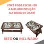 Comedouro Pet Elevado Duplo Gato E Cachorro 2 Tigelas Inox - MagicBox Imagem de Comedouro Pet Elevado Duplo Gato E Cachorro 2 Tigelas Inox