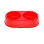 Imagem de Comedouro Pet Toys Duplo Vermelho com Glitter para Cães