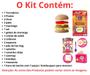Imagem de Comidinhas Brinquedo Hamburguer Hot Dog Infantil Torradeira Fast Food Kit c/ 28 peças - OMG