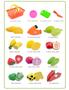 Imagem de Comidinhas De Brinquedo Frutas E Legumes Cestinha Hortifruti Feirinha Brinquedo Infantil 