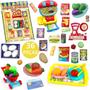Imagem de Comidinhas De Brinquedo Masterchef Frutas Legumes Mercadinho Kit Infantil