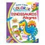 Imagem de Como é Bom Colorir: Dinossauros Alegres - Todolivro