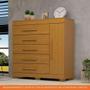 Imagem de Cômoda 1 Porta 5 Gavetas 100% Mdf Rayane Prime Acp Móveis Cinamomo