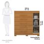 Imagem de Cômoda 1 Porta 5 Gavetas 100% Mdf Rayane Prime Acp Móveis Cinamomo