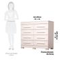 Imagem de Cômoda 100% Mdf 8 Gavetas Nalu Acp Móveis Branco