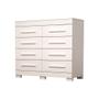 Imagem de Cômoda 111,60cm 8 Gavetas 100% MDF Lantana Espresso Móveis