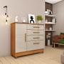 Imagem de Cômoda 4 Gavetas 01 Porta Com Sapateira Chicago Com Pés Tcil Móveis