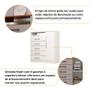 Imagem de Comoda 5 Gavetas com Sapateira 100% MDF Madri Plus ACP MÓVEIS Branco