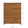 Imagem de Cômoda 80cm com 4 Gavetas Multimóveis CR35243