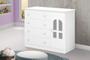 Imagem de Cômoda AL 4 Gavetas e 1 Porta Com Detalhes em Acrílico e Prateleira Interna Cor Branco