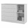 Imagem de Cômoda Algodão Doce 100% MDF C/ 4 Gavetas para Quarto Infantil de Bebê - Phoenix Baby