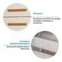 Imagem de Cômoda com 08 Gavetas Nalu ACP 100% MDF - Cinamomo/Off White
