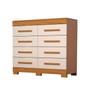 Imagem de Cômoda com 08 Gavetas Nalu ACP 100% MDF - Cinamomo/Off White