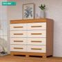 Imagem de Cômoda com 08 Gavetas Nalu ACP 100% MDF - Cinamomo/Off White