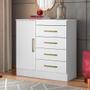 Imagem de Cômoda com 1 Porta e 4 Gavetas Multimóveis CR40115