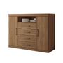 Imagem de Cômoda Com 2 Portas E 4 Gavetas Havana Master Santos Andirá Jatoba
