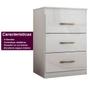 Imagem de Cômoda com 3 Gavetas Branco Vitoria - Moval